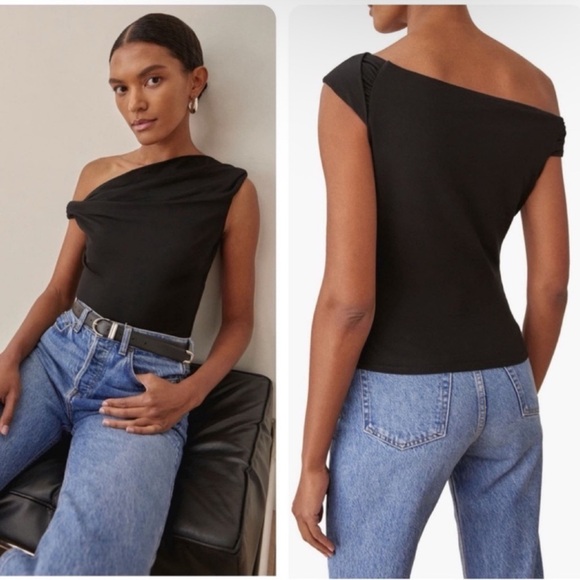 Reformation Tops - Reformation Cello Knit Black Top